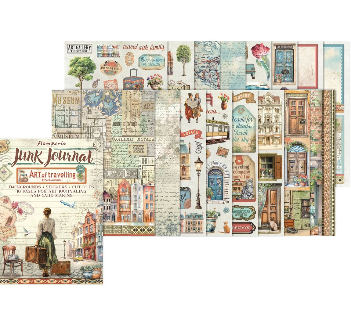 Stamperia Junk Journal Book "Art Of Travelling"
