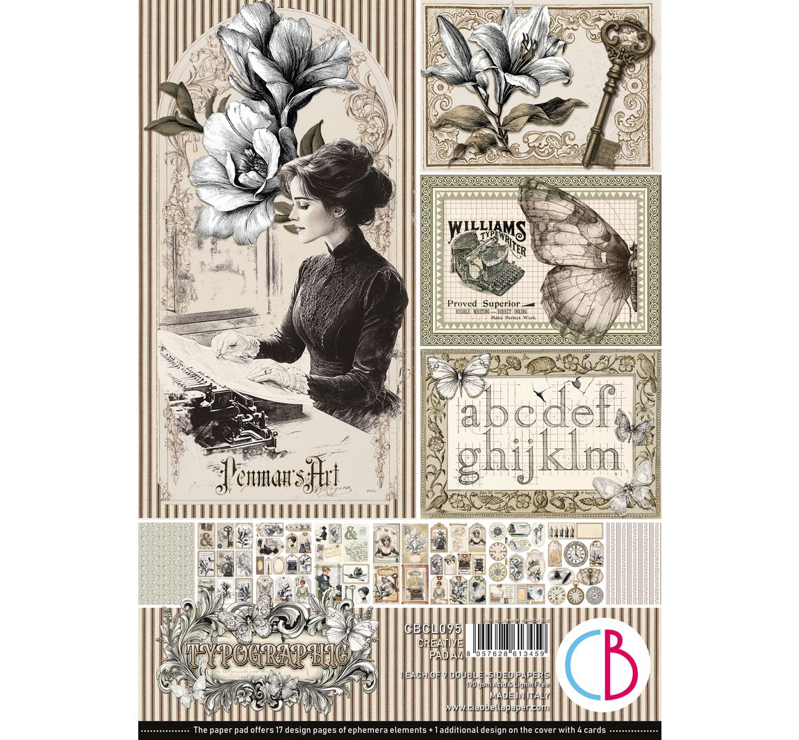 Papier-Set "Typographic"