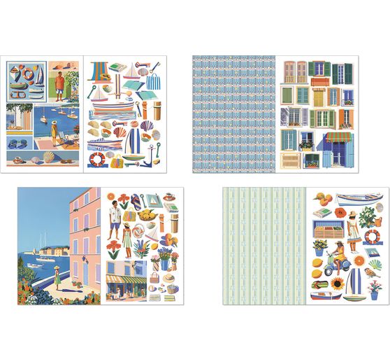 Junk Journal & Ephemera Book "Riviera Dream"