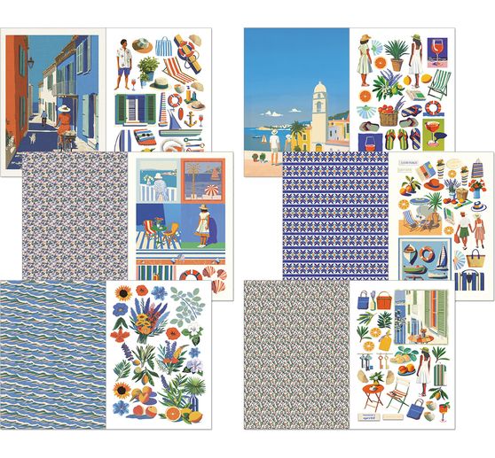 Junk Journal & Ephemera Book "Riviera Dream"