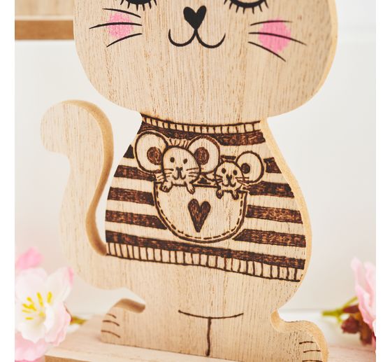 VBS Holz-Figur "Katze"