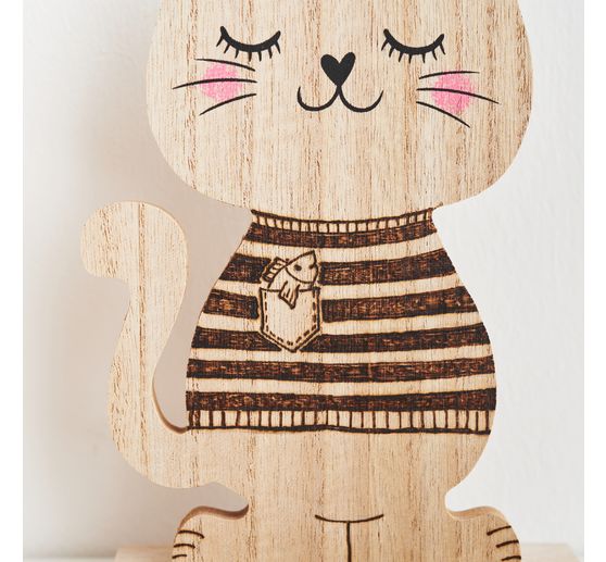 VBS Holz-Figur "Katze"