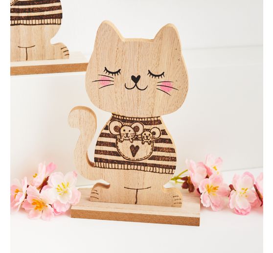 VBS Holz-Figur "Katze"