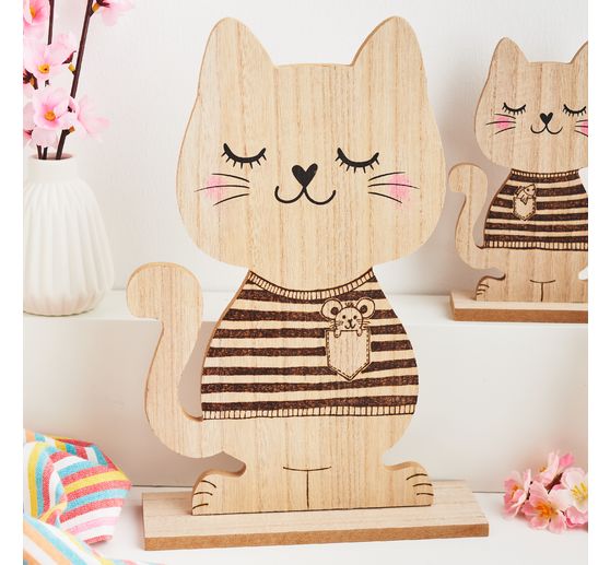 VBS Holz-Figur "Katze"