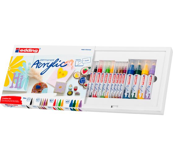 edding Acrylic "Acrylmarker Creative Set", 14er-Set