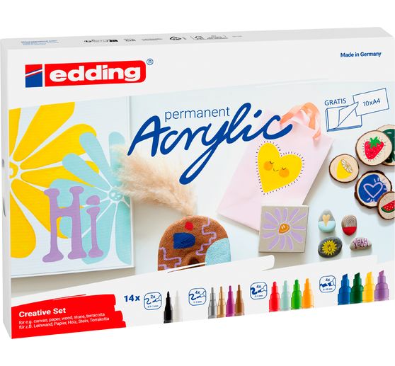 edding Acrylic "Acrylmarker Creative Set", 14er-Set