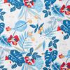 Baumwoll-Stoff Popeline "Tropical Blue"