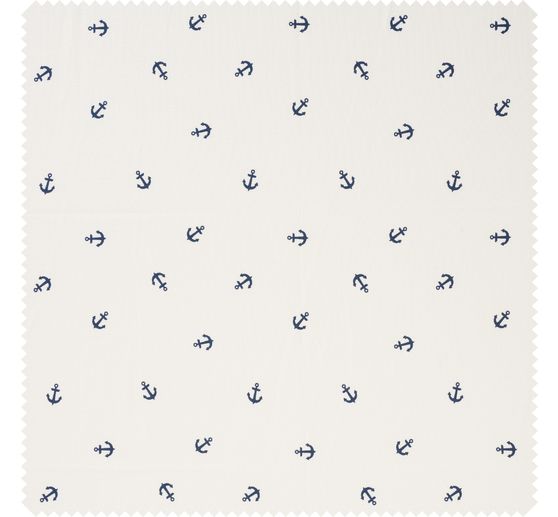 Baumwoll-Stoff Popeline "Anker"