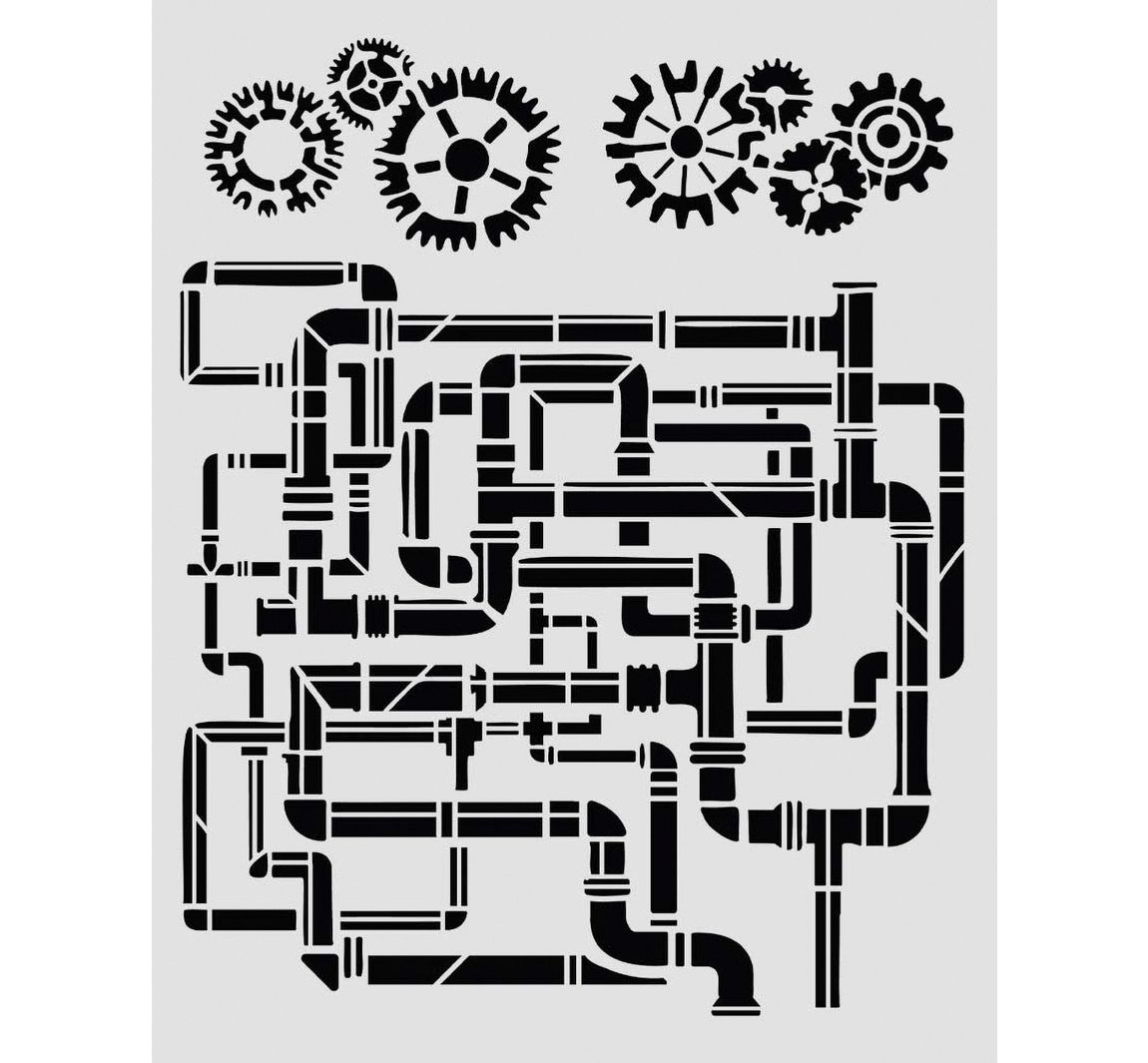 Schablone "Gardens of Time - Tubes"