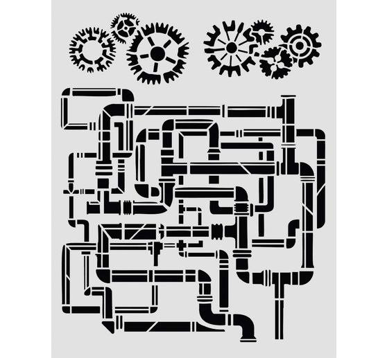 Schablone "Gardens of Time - Tubes"