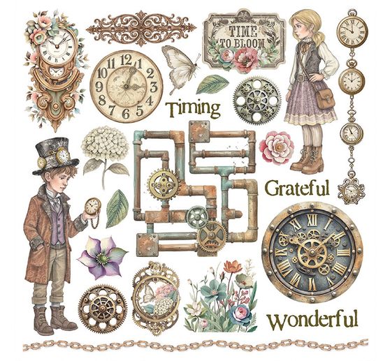 Rub On Sortiment "Gardens of Time"