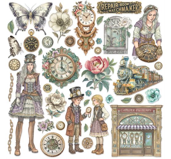 Scrapbook-Block "Gardens of Time"