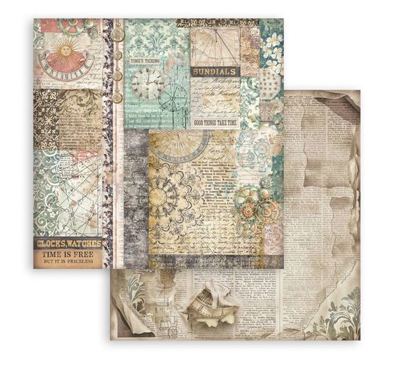 Scrapbook-Block "Gardens of Time Backgrounds"