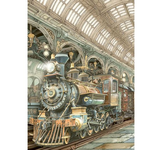 Motiv-Strohseiden Sortiment "Gardens of Time", 8er-Set