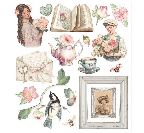 XL Rub On Sortiment "House of Roses"