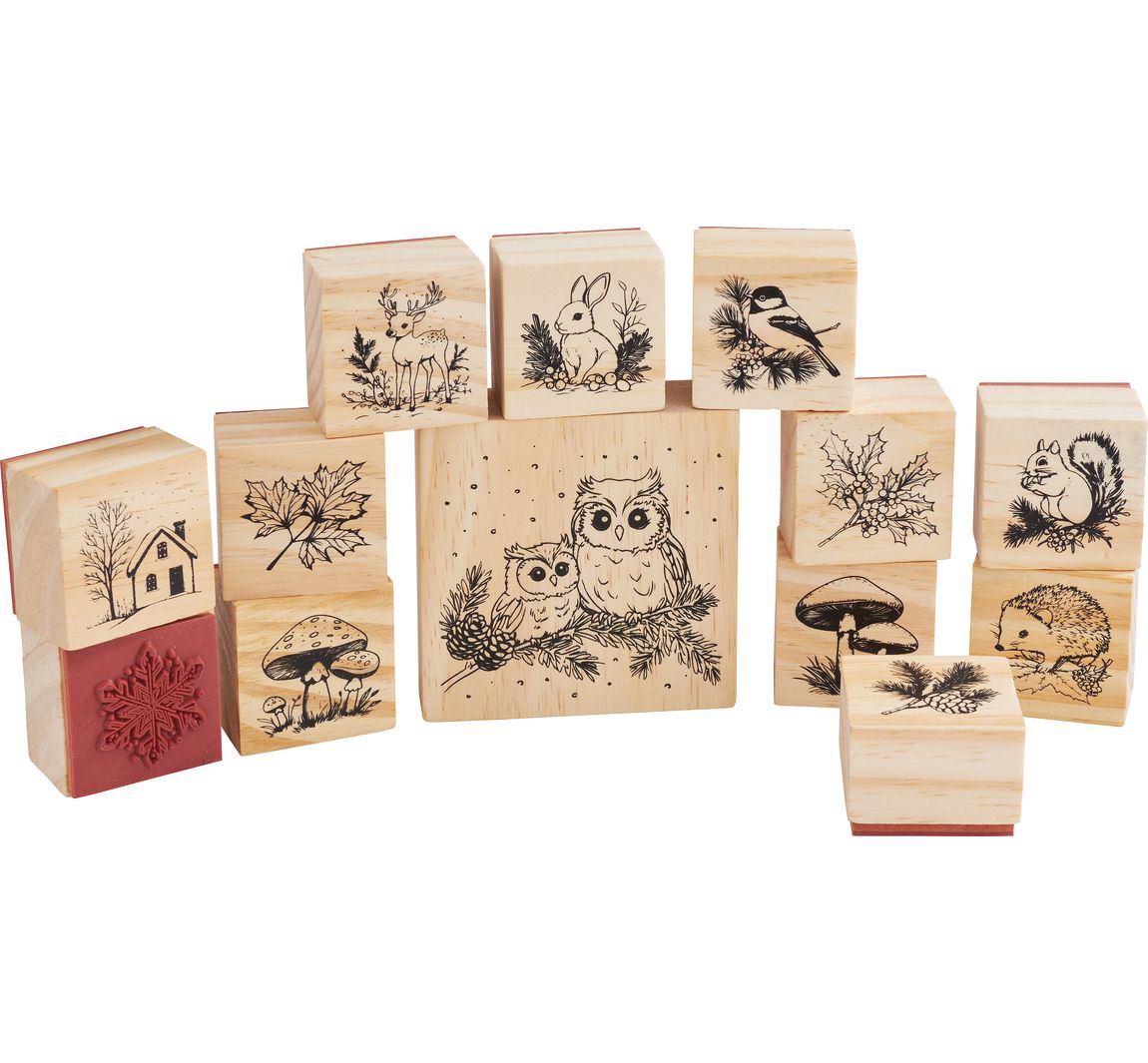 VBS Holzstempel-Set "Winterzeit"