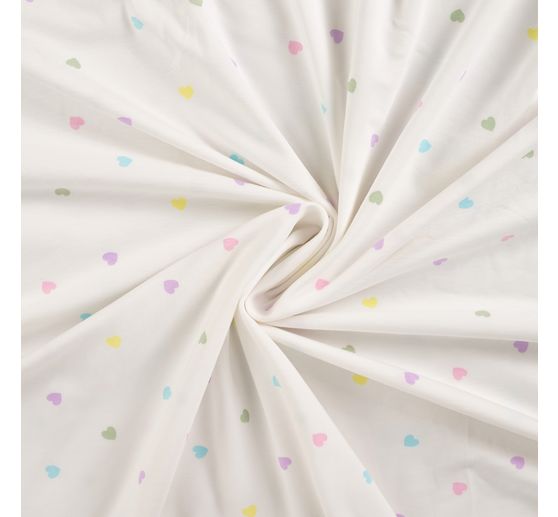 Jersey-Stoff "Kleine Herzen"