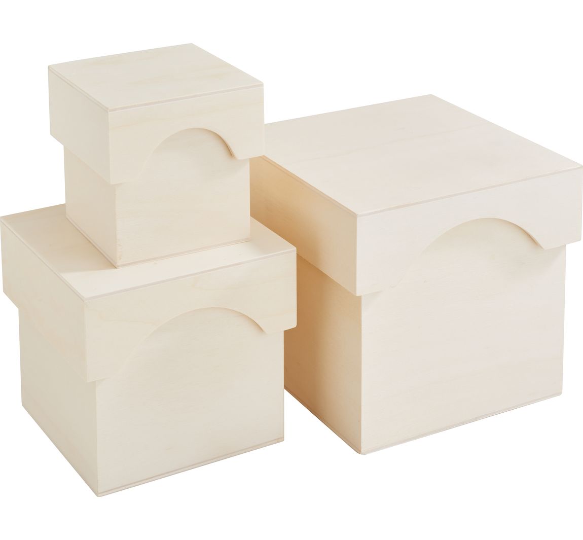 VBS Holz-Stapelboxen