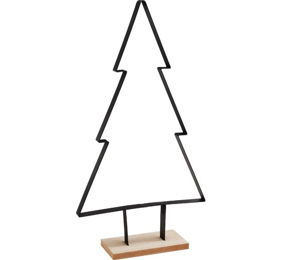 VBS Metall-Tannenbaum auf Holzsockel