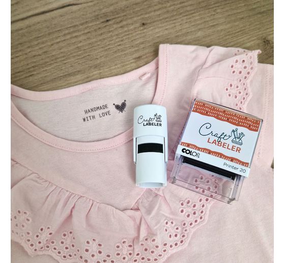 COLOP Craft Labeler textile stamp "Handmade"