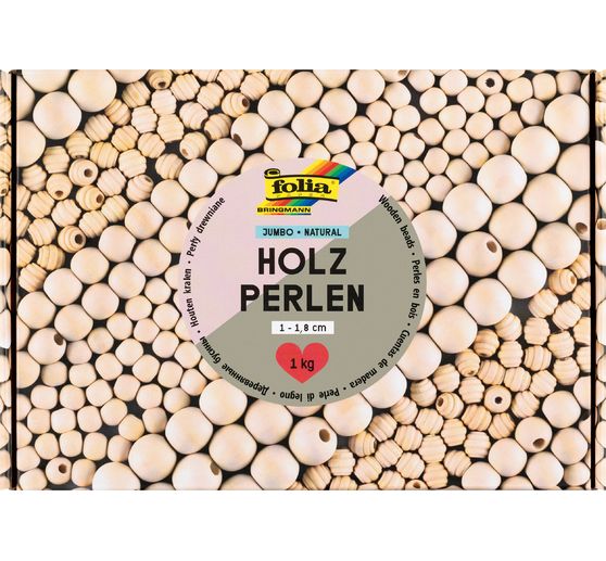 Holzperlen Jumbo Pack "Natural"