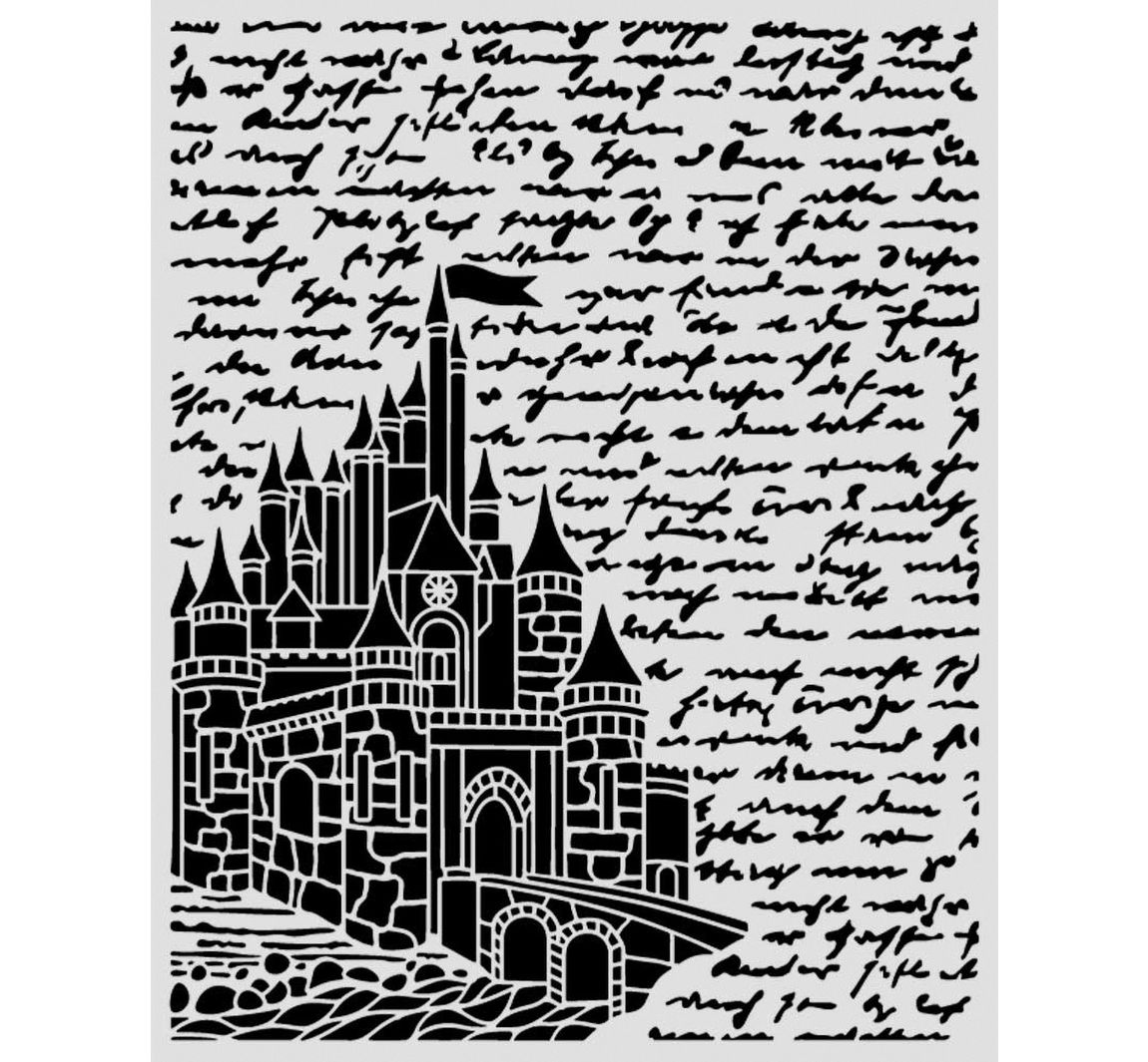 Schablone "Wonderland - Castle", 20 x 25 cm
