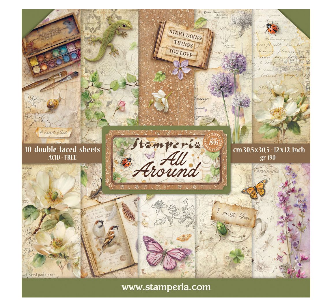 Scrapbook-Block "All Around"