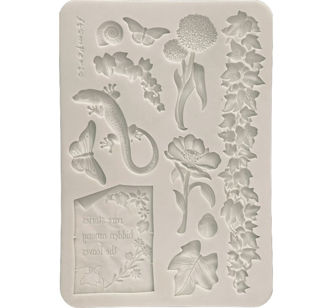 Silikonform A5 "All Around - Flowers and Leaves"