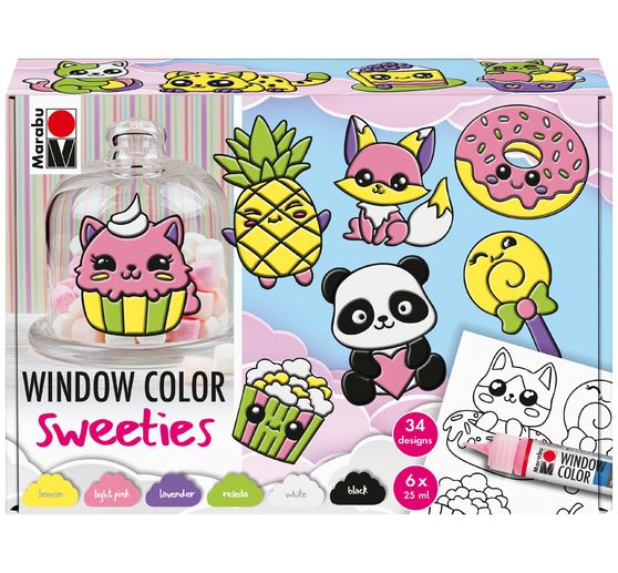 Marabu Window Color "Sweeties", 6 x 25 ml