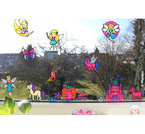 KiDS Window Color "Glitzerfee", 10 x 25 ml