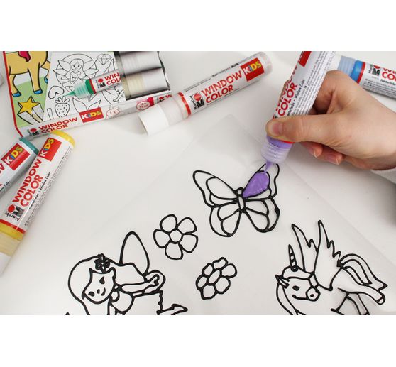 KiDS Window Color "Glitzerfee", 10 x 25 ml