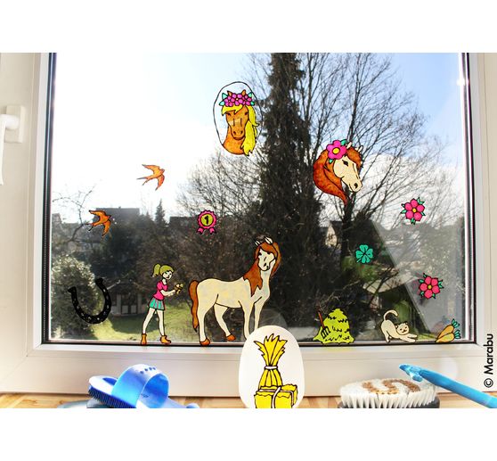 KiDS Window Color "Ponyhof", 6 x 25 ml