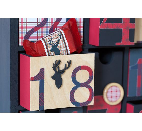 Wooden scatter decorations "Joyeux Noel"