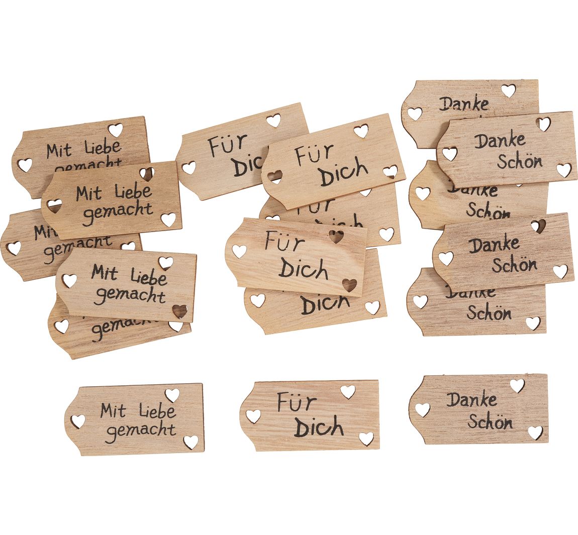 Streuteile "Mit Liebe gemacht"