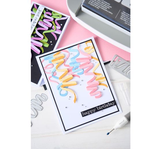 Sizzix Thinlits Punching template "Celebration Streamers by Tim Holtz"