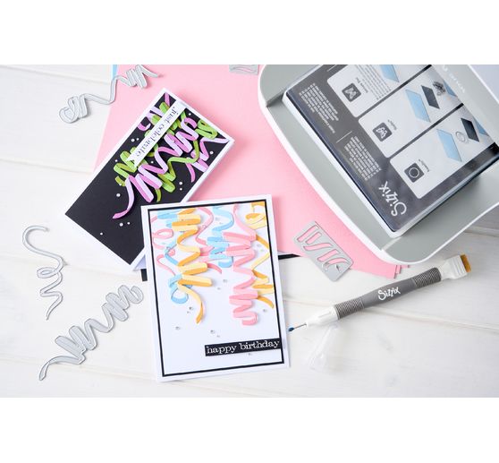 Sizzix Thinlits Punching template "Celebration Streamers by Tim Holtz"