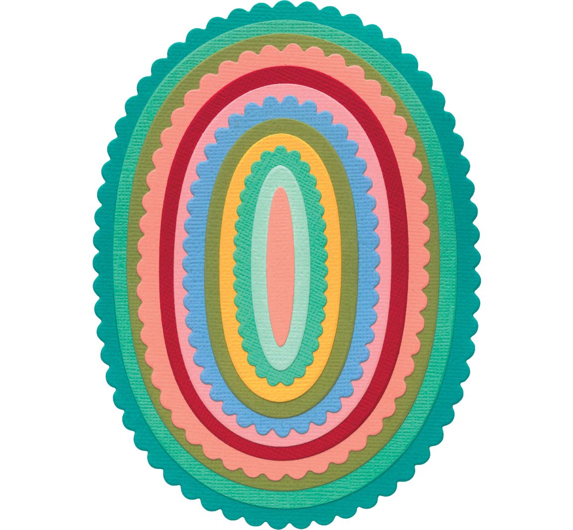Sizzix Framelits Stanzschablone "Fancy Ovals"