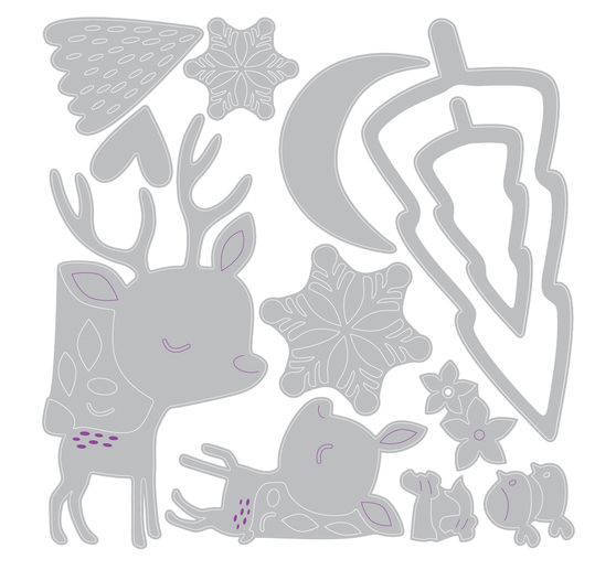 Sizzix Thinlits Punching template "Hello Deer"