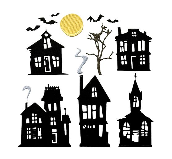 Sizzix Thinlits Stanzschablone "Ghost Town by Tim Holtz"
