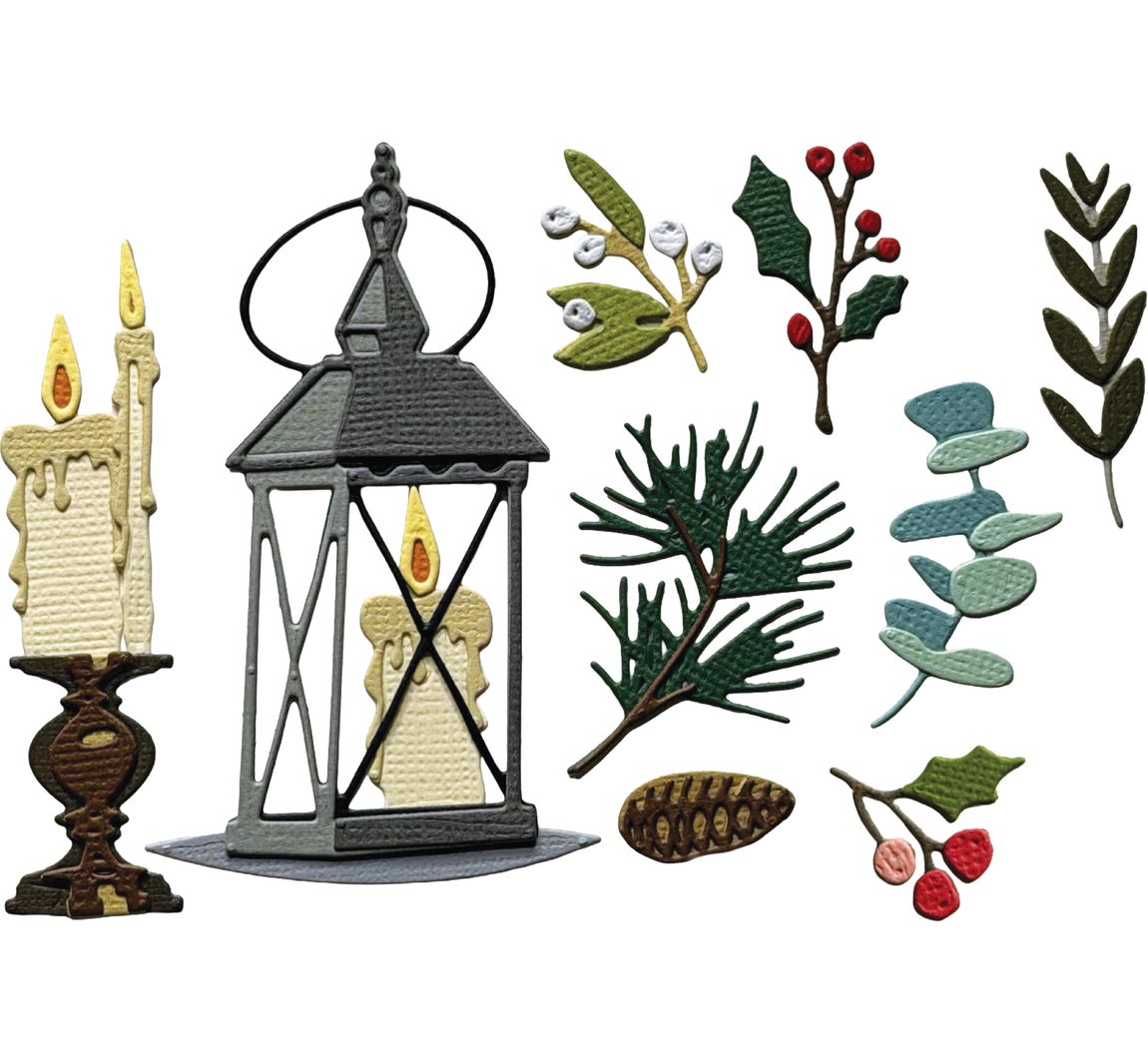 Sizzix Thinlits Stanzschablone "Winter Candlelight by Tim Holtz"