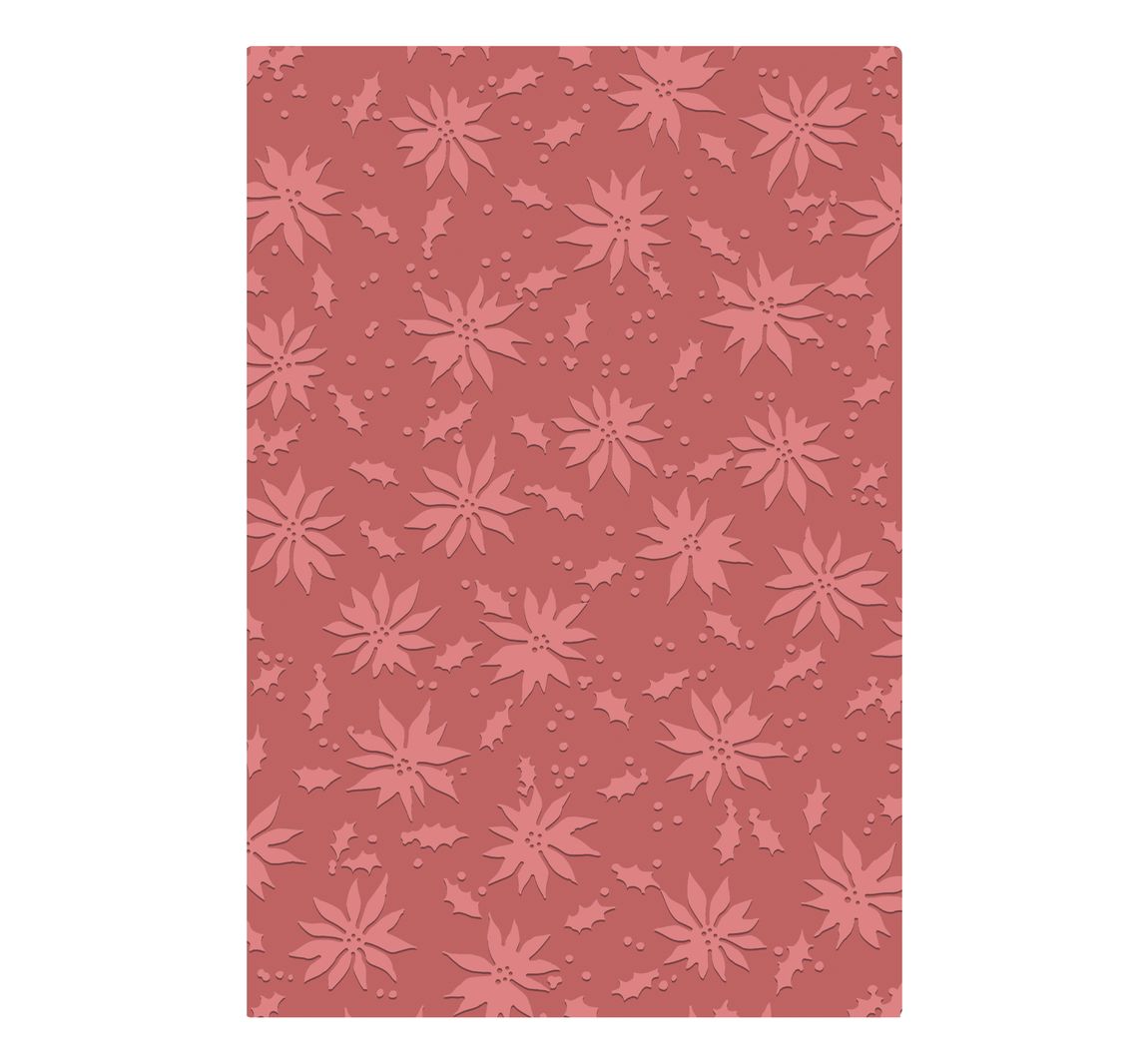 Sizzix A5 Prägeschablone "Holly Poinsettia by Tim Holtz"