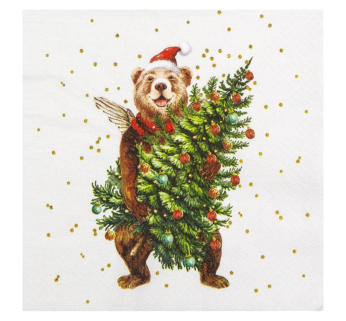 Serviette "Beary Christmas"