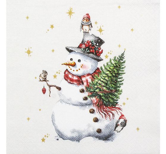 Napkin "Cute Snowman"