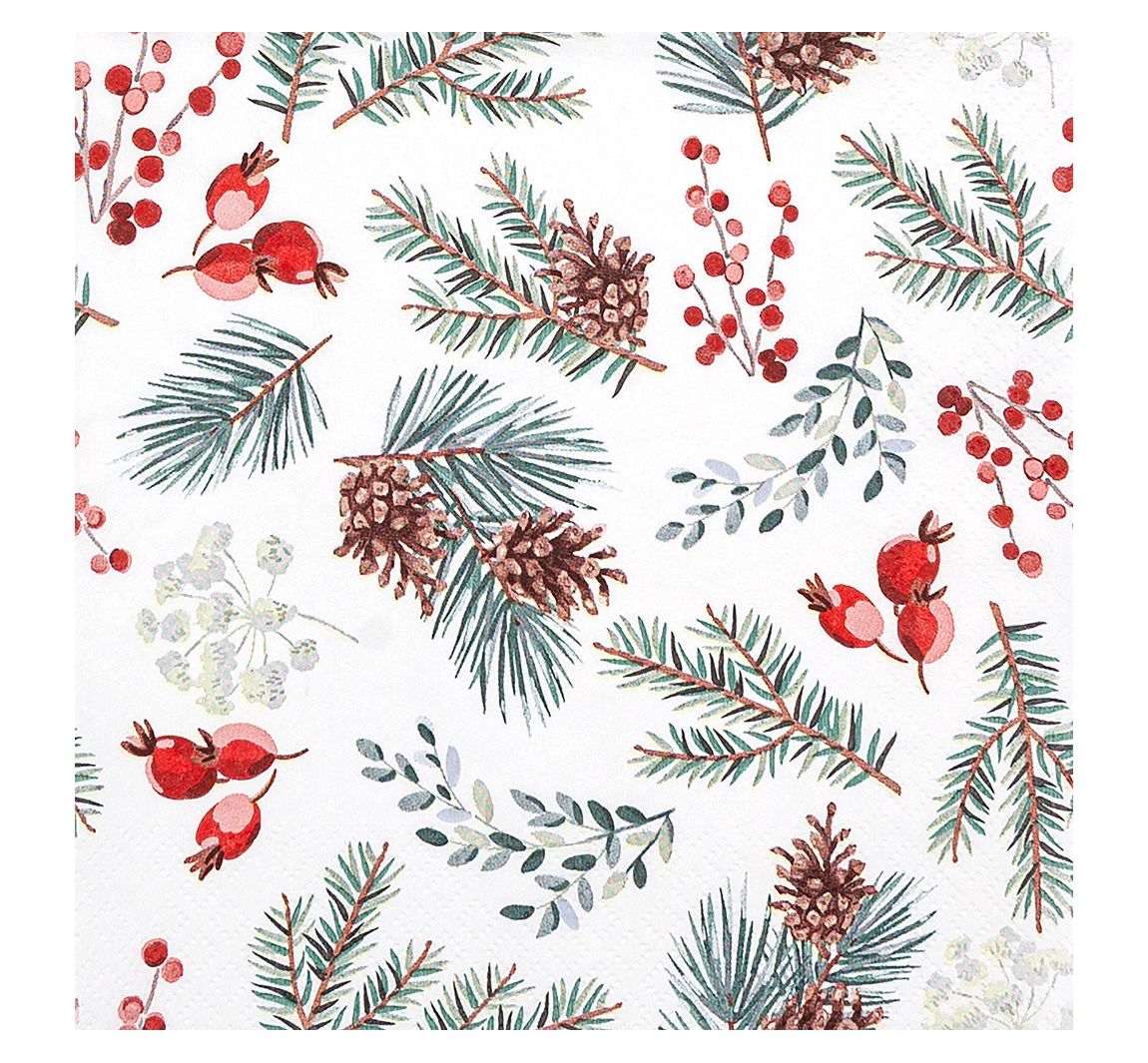 Serviette "Winter Botanicals"