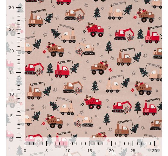 Jersey-Stoff "Trucks and Trees"