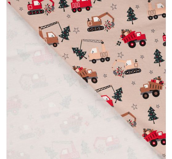 Jersey-Stoff "Trucks and Trees"