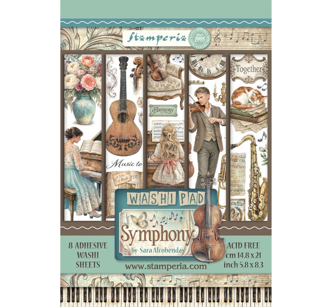 Stamperia Washi Pad "Symphony"
