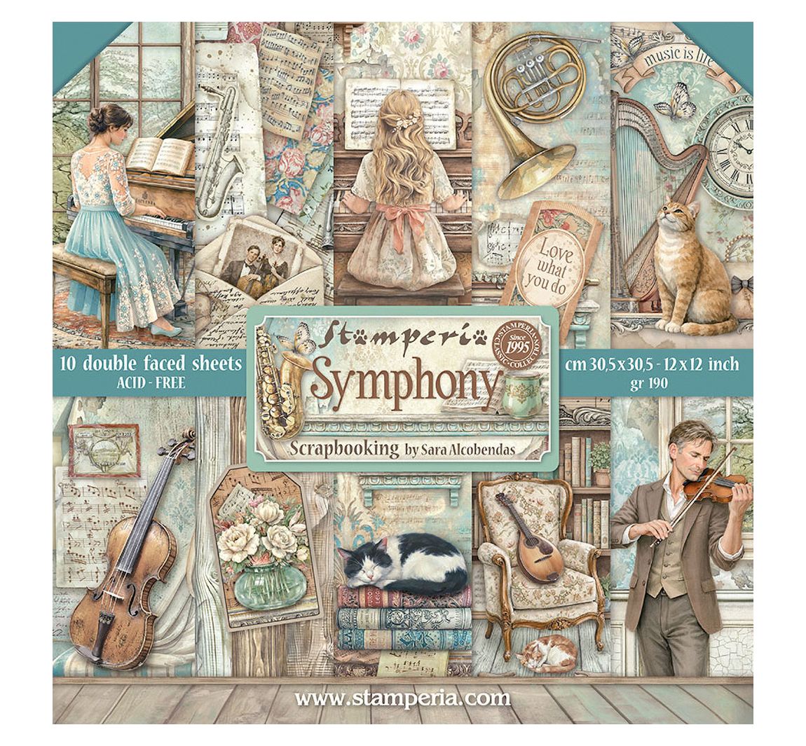Stamperia Scrapbook-Block "Symphony"