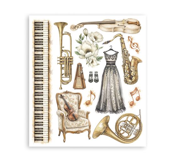 Stamperia XL Rub On Sortiment "Symphony"