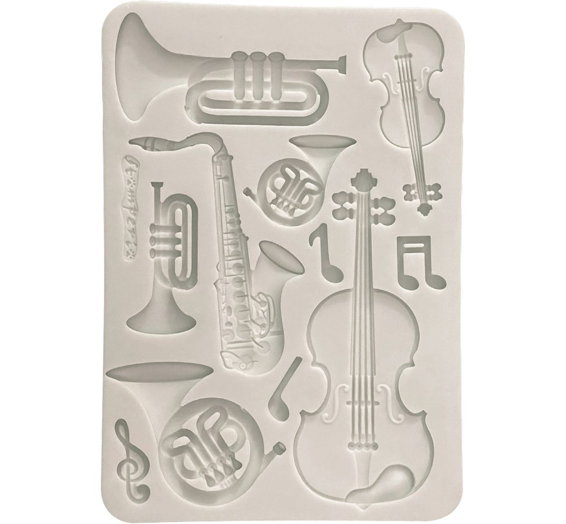Stamperia Silikonform A5 "Symphony - Musical Instruments"